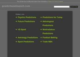 predictionsinsport.com