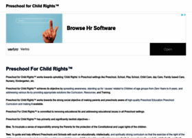 preschoolforchildrights.com