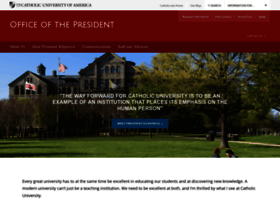 President.cua.edu