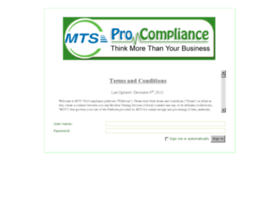 Procompliance.mts-global.com