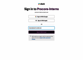Procore-interns.slack.com
