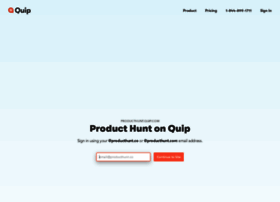 Producthunt.quip.com