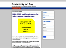 Productivityin1day.blogspot.sg