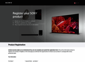 Productregistration.sony.ca