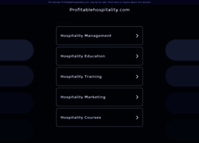 profitablehospitality.com