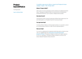Project-lean.github.io