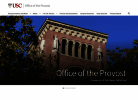 Provost.usc.edu