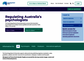 psychologyboard.gov.au