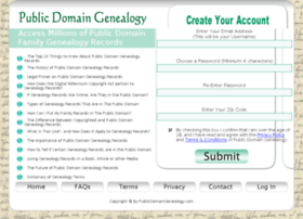 publicdomaingenealogy.com