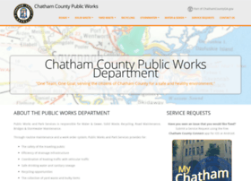 Publicworks.chathamcounty.org