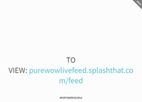 Purewowlivefeed.splashthat.com