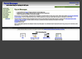 Pylint-messages.wikidot.com