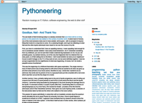 Pythoneering.blogspot.com