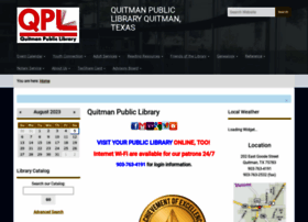 Quitmanlibrary.org