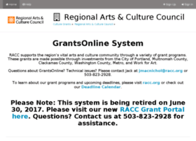 Racc.culturegrants.org