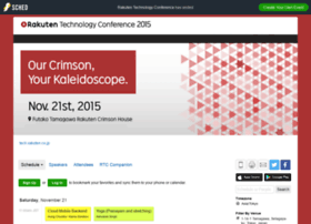 Rakutentechnologyconference2015.sched.org