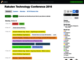 Rakutentechnologyconference2016.sched.org