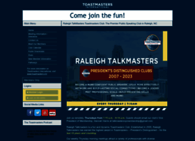Raleightalkmasters.toastmastersclubs.org