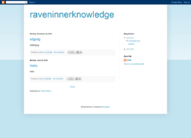 Raveninnerknowledge.blogspot.com