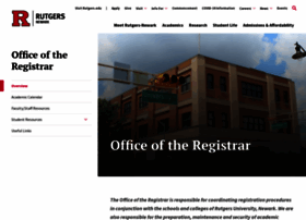 Registrar.newark.rutgers.edu