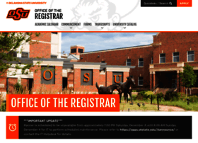 Registrar.okstate.edu