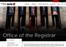 Registrar.uarts.edu