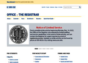Registrar.ucsc.edu