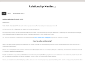 Relationshipmanifesto.webs.com