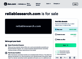 reliablesearch.com