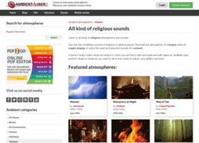 Religion.ambient-mixer.com