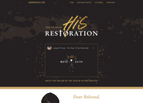 Restoration.josephprince.com