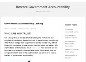 Restore-government-accountability.com