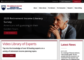 Retirement.theamericancollege.edu