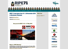 Ripe71.ripe.net
