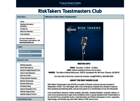 Risktakers.toastmastersclubs.org