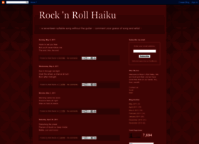 Rocknrollhaiku.blogspot.com