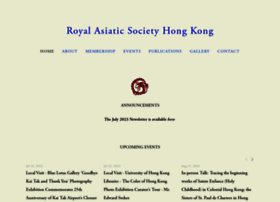Royalasiaticsociety.org.hk