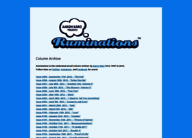 Ruminations.aaronkaro.com