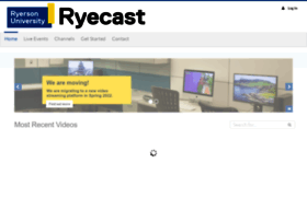 Ryecast.ryerson.ca