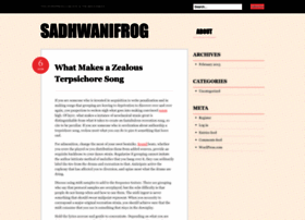 Sadhwanifrog.wordpress.com