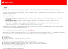 Santanderbankfoundation.versaic.com
