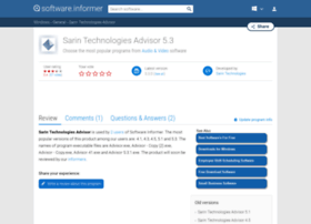 sarin-technologies-advisor.software.informer.com