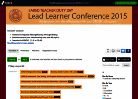 Sausdleadlearnerconference2015.sched.org
