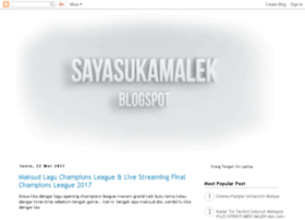 sayasukamalek.blogspot.com