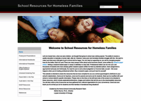 Schoolresourcesforhomelessfamilies.org