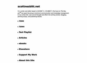 Scottnesbitt.net