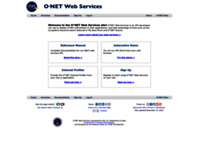Services.onetcenter.org