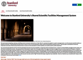 Sharedfacilities.stanford.edu