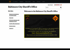 Sheriff.baltimorecity.gov