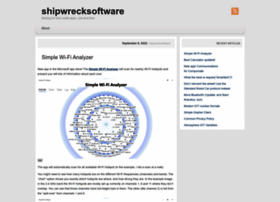 Shipwrecksoftware.wordpress.com